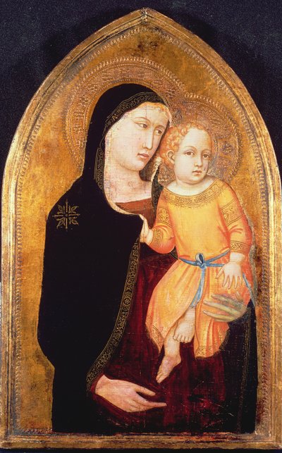 Madonna mit Kind von Master of the Virgin of Mercy